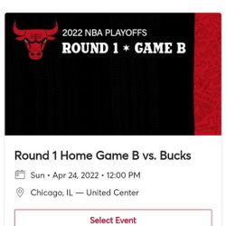 Chicago Bulls Playoff Ticket 1 Ticket