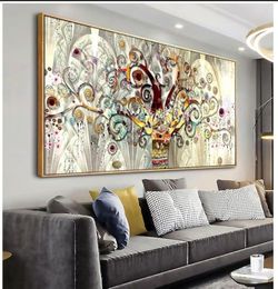Wall Art Abstract Art Paintings Tree of Life Posters Prints Landscape Picture Colorful Modern Canvas Painting for Living Room Bedroom Office Large