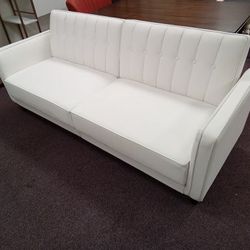 Beautiful White Futon Sofa