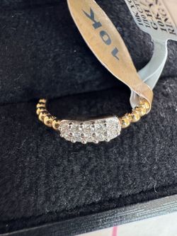 10k Yellow Gold Diamond Rings Valentines Day Gift