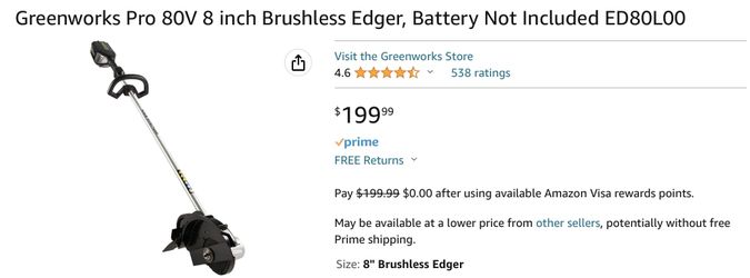 Greenworks Pro 80V edger