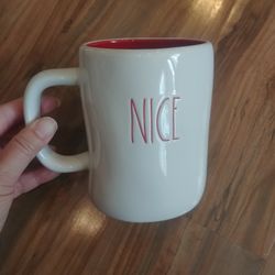 Rae Dunn Cup Mug Nice Naughty