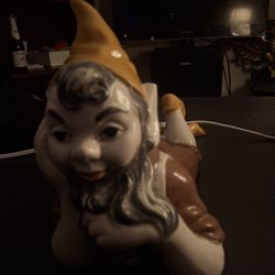 1970s Ceramic Garden Gnome Leprechaun 