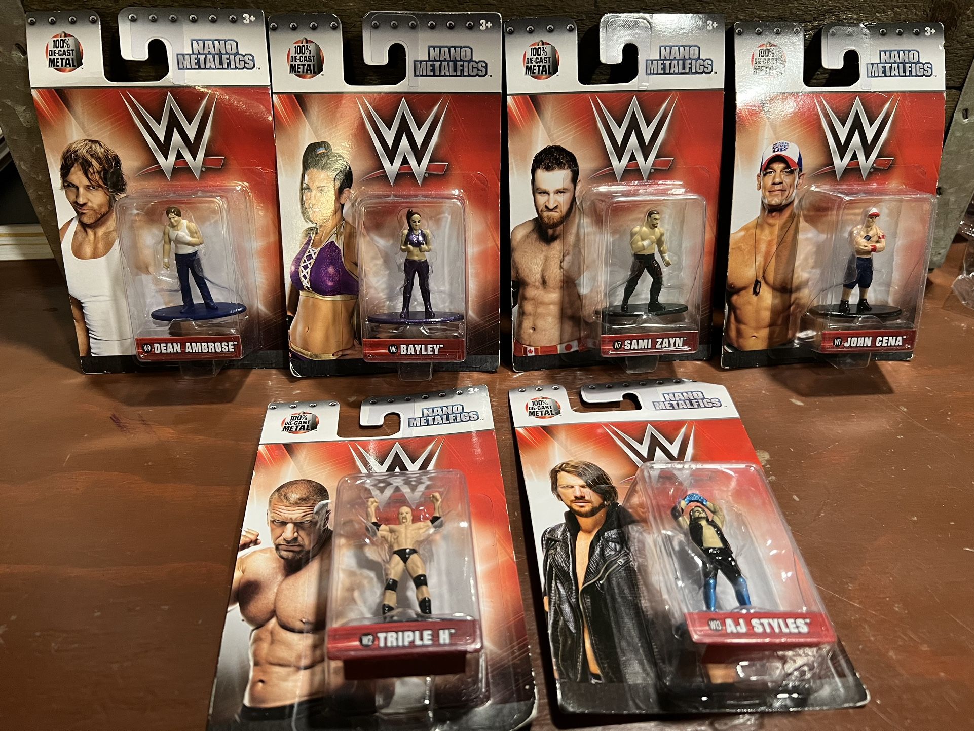 John Cena - Collection Figures 2 “New  NANO MÉTALFICS. 6 pieces