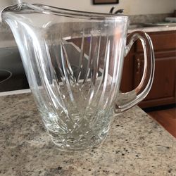 Heavy Cut Crystal Vintage Pitcher