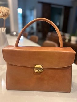 Genuine Vintage Leather Top Handle Bag - La Popular Mexico