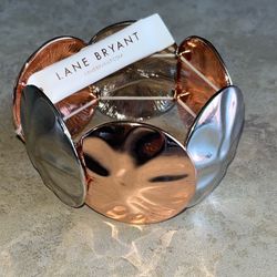 Lane Bryant Women’s Silver and Rose Gold Bracelet 
