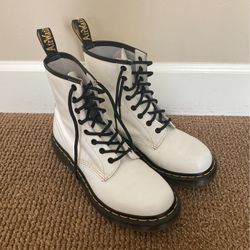 Dr. Martens White Boots