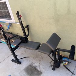 Workout Bench + Weights