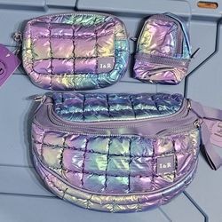 3 Piece IRIS&RAINBOW BEST VERSION CROSSBODY PURPLE