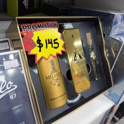 1 million set elixir one million by Paco Rabanne perfume for men gift set for men perfume 100ml