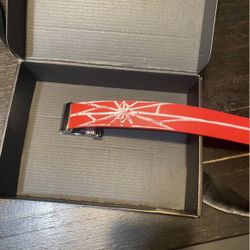 hand painted leather belt 