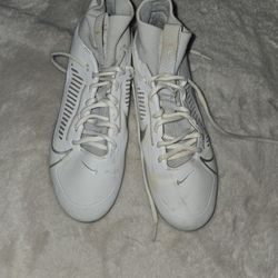 White Nike Football Cleats 