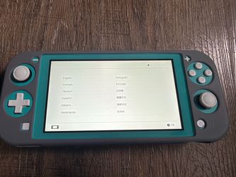 Switch Lite with silicone protector and case