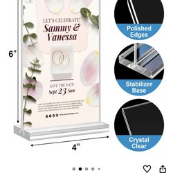 Acrylic Sign Holder 