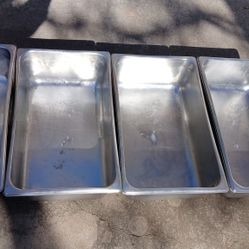 Large Size Stainless Steel Steam Table Pans 4 Piece