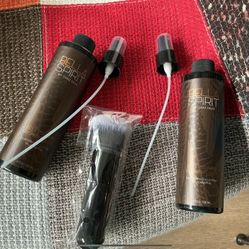 Bella Spirit By Chaz Dean Self-Tanning Bronzing Mist - 2 Bottles 1 Brush New