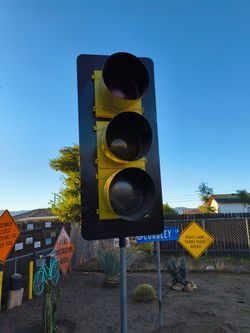 Traffic Signal Light on Pole