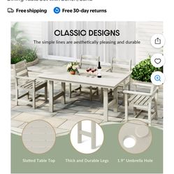 Outdoor Dining Table For 6 (table Only)