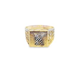 10k Gold "K" Initial Ring