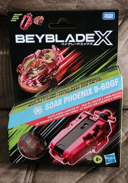Hasbro Beyblade X Soar Phoenix 9-60GF Deluxe String Launcher Set