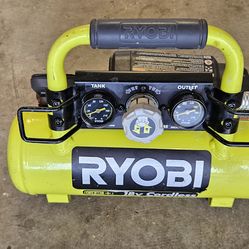RYOBI
18V ONE+ Cordless 1 Gal. Portable Horizontal Air Compressor with 120 PSI Maximum Pressure (Tool Only)
