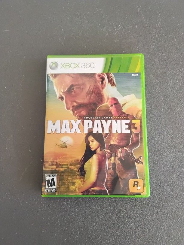 Xbox 360 Game Max Payne 3 In Orginal Package