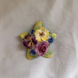 Vintage Artone Bone China Fashion Brooch 