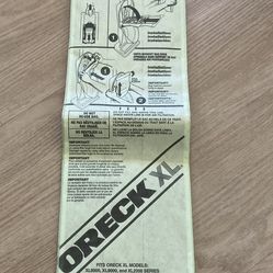 ORECK Vacuum Bags
