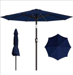 9 FT Patio Umbrella for Outdoor navy
