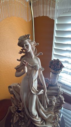 Lamp and table