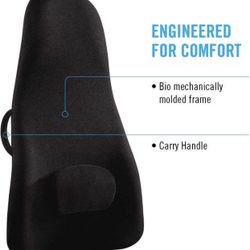 ObusForme Lumbar Support Pillow for Chair | Extra Tall Design for Full Back Support