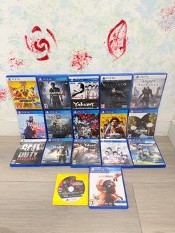 Playstation 5 Games And PlayStation 4 Games ( Used , Tested Working )  Read Description)