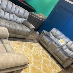 Barcelona two-piece reclining loveseat sofa, $899