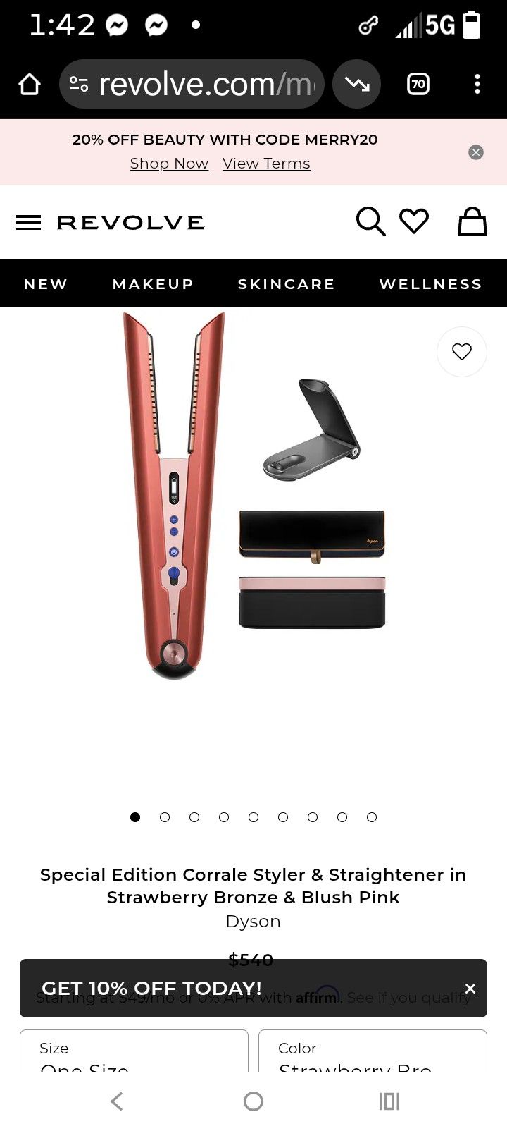 Dyson Corralle Flat Iron