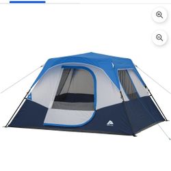 Ozark Trail 10'x9' 6-person Instant Cabin Tent With LED Lighted Hub - New