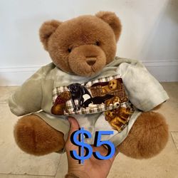 $5 Pawsenclaws & Co. Vintage Teddy Bear Plush with clothes