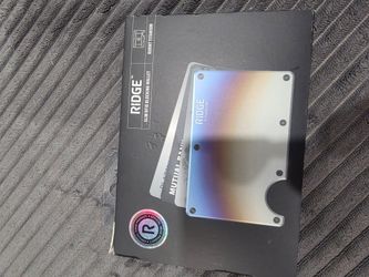 Ridge Titanium Slim RFID Blocking Wallet – Burnt Titanium
