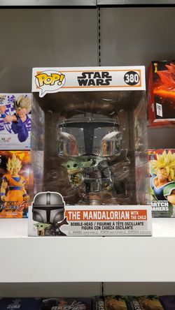 THE MANDALORIAN WITH THE CHILD # 380 Funko POP! 10 Inch