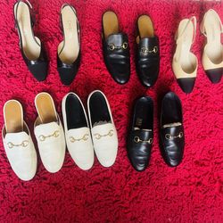 Gucci Loafers, Chanel Pumps 