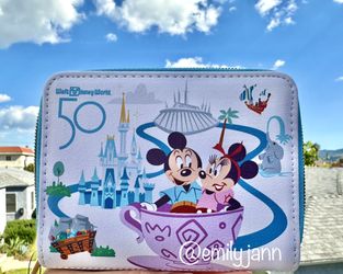 Mickey and Minnie Mouse Mad Tea Party Wallet