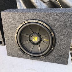 12 Inch Kicker Comp Subwoofer With Truck Style Box 