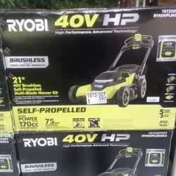 Ryobi electric lawn mower
