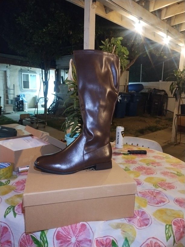 Brown Half Calf Boot