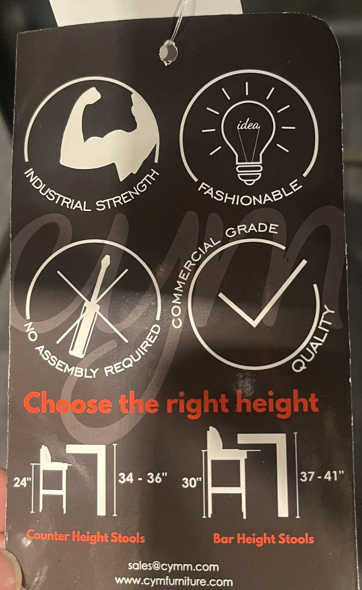 2 Faux Cowhide Counter Stools NWT