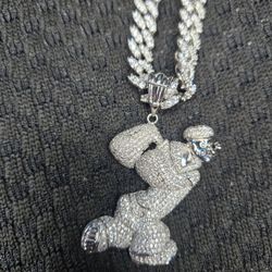 Popeye The Sailor Man Bling Pendant and Bling Chain Necklace Trade for a Jam Fuzz Phrase Si Guitar Pedal