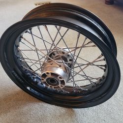 Harley 17" x 4.5" Laced Softail / Dyna Rear Wheel
