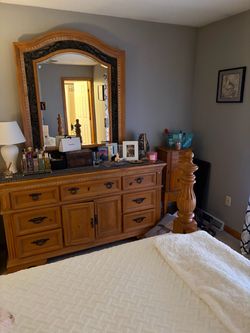 Bed and dresser