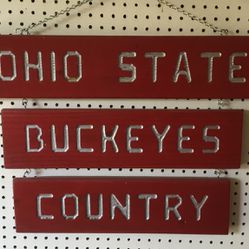 Ohio State Homemade Sign