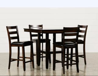 Dining table- 40" SQUARE KITCHEN CNTR. W/STOOL SET FOR 4